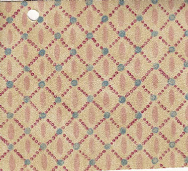 Dollhouse Miniature Pp Wallpaper, Mauve